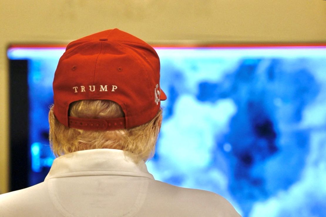 U.S. President Donald Trump pictured as military strikes are launched against Yemen's Iran-aligned Houthis on Saturday.