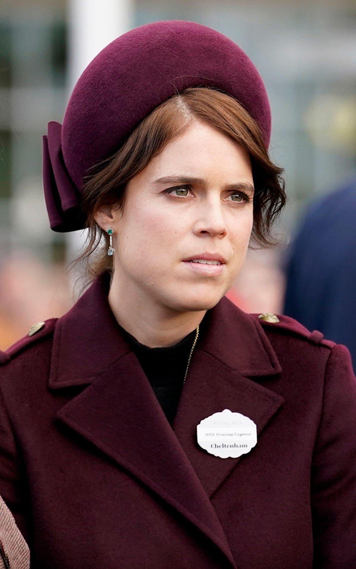 Princess Eugenie attends day two of the Cheltenham Festival on March 12, 2025 (Andrew Matthews/PA Images/Alamy)