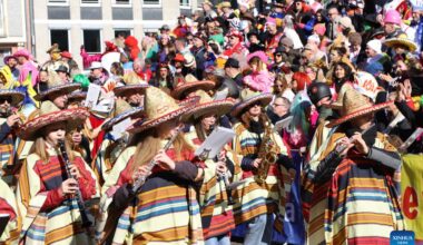 Carnival parade held in Frankfurt, Germany-Xinhua