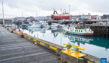 City view of Reykjavik, Iceland-Xinhua