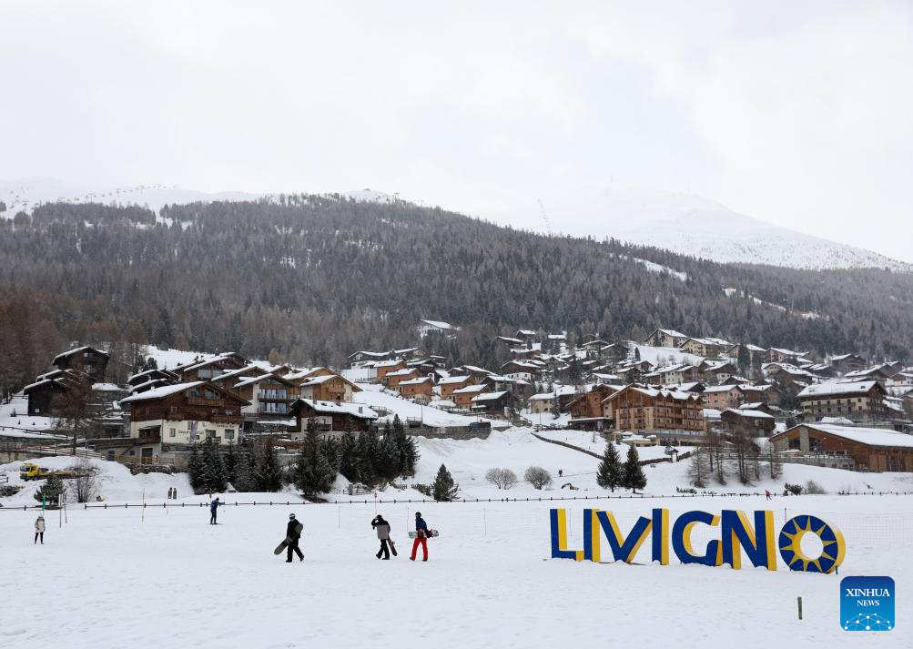 View of Livigno in Italy-Xinhua