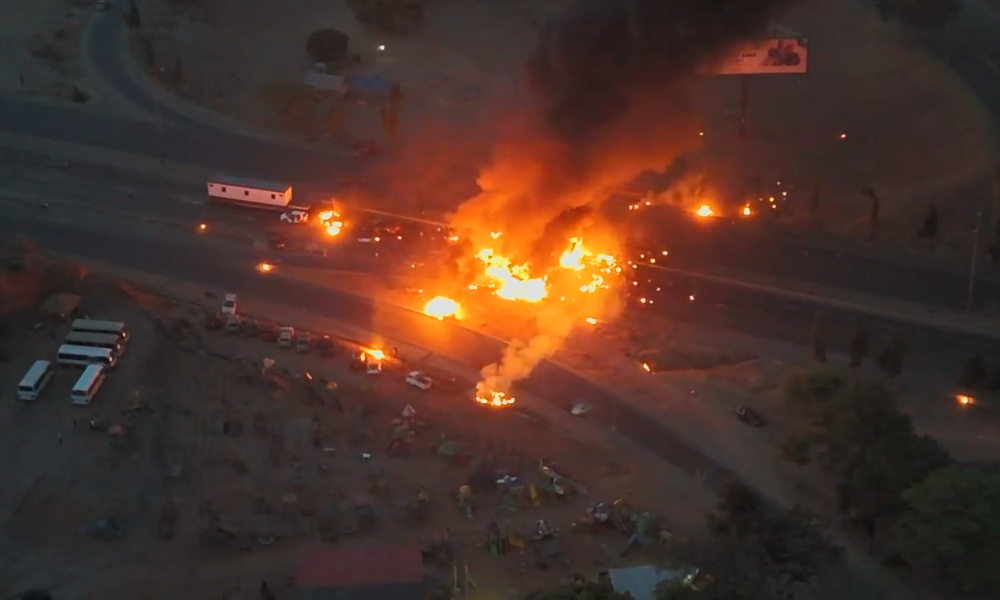 Tanker carrying natural gas explodes on highway in Nigeria; several feared dead