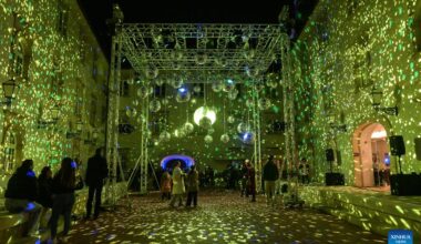 Festival of Lights held in Zagreb, Croatia-Xinhua