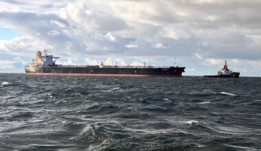 The tanker 'Eventin', flying the Panama flag  is labelled part of Russia's sanctions-breaching "shadow fleet"