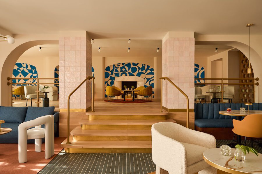 Kimpton Los Monteros Marbella azul stairs blue details