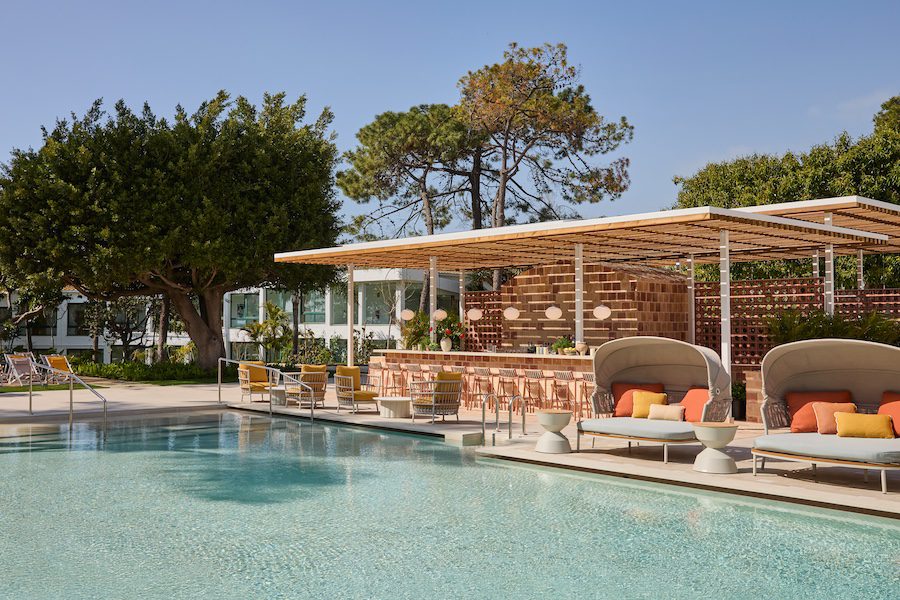 Kimpton Los Monteros Marbella pool cabana seating