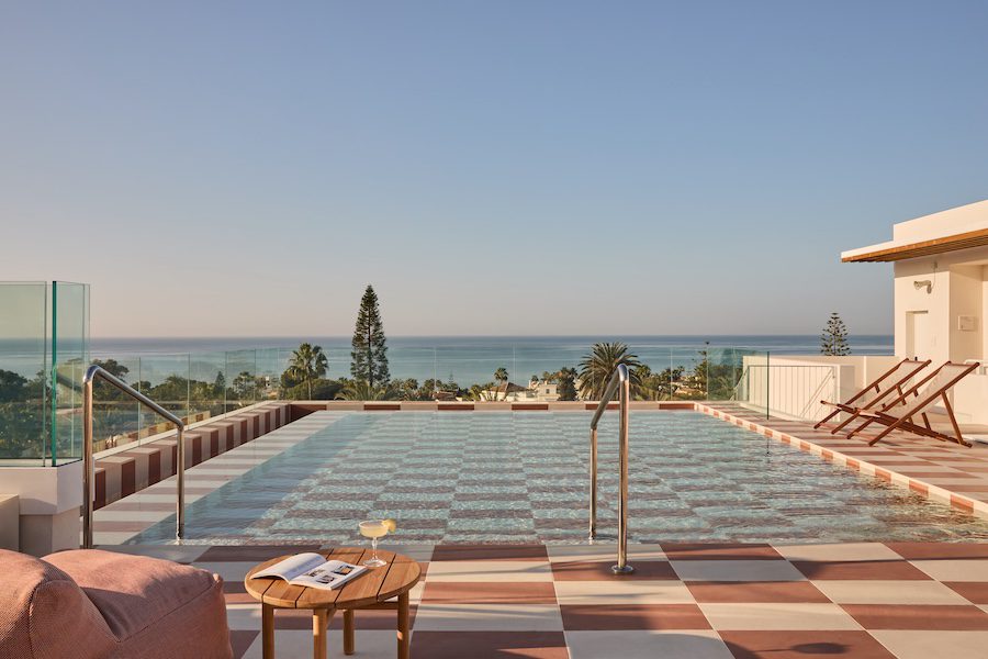 Kimpton Los Monteros Marbella pool checkered ocean view