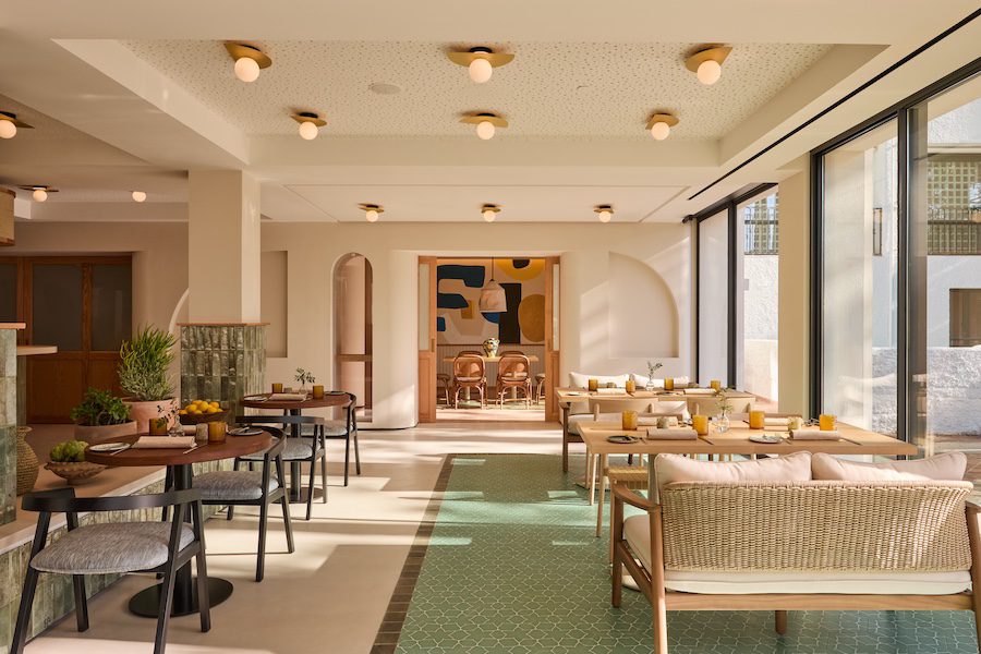 Kimpton Los Monteros Marbella spain jara restaurant green rug
