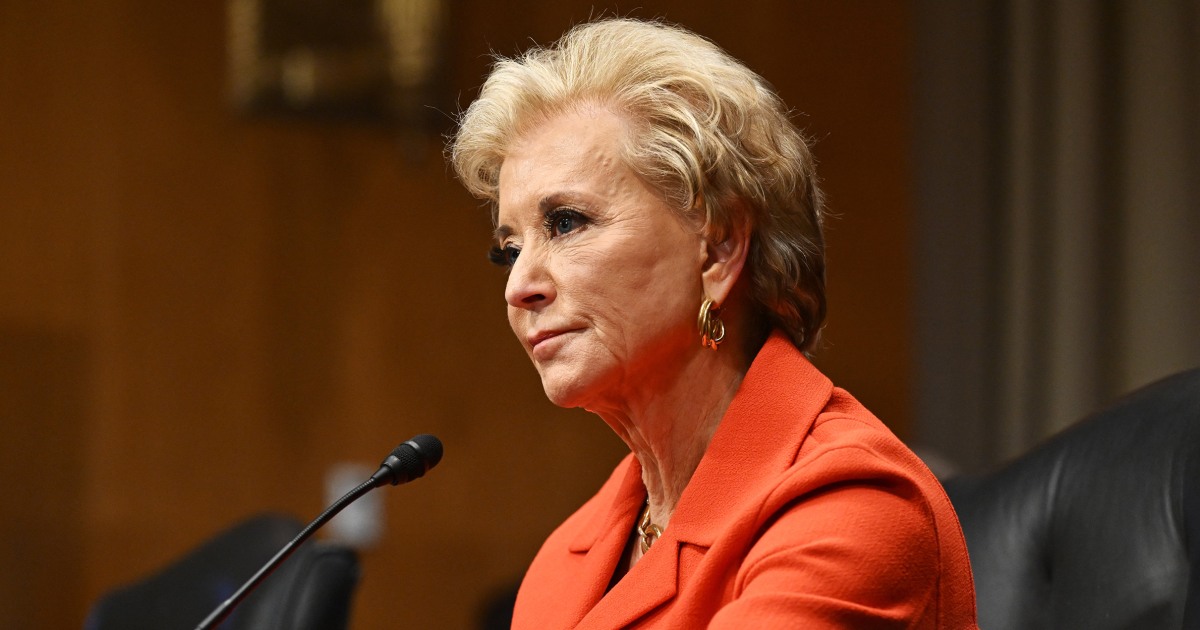 Education Secretary Linda McMahon warns 60 colleges over antisemitism on campus