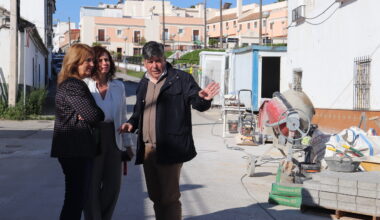 Visita a las obras PFEA en Santo Domingo con la subdelegada del Gobierno