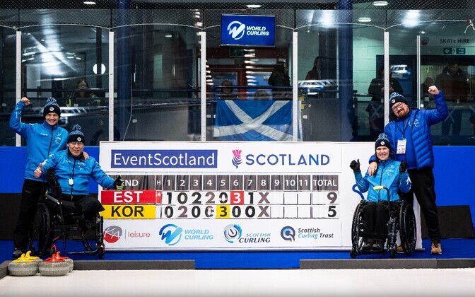Estonian wheelchair curling duo win historic medal in Scotland to reach Paralympics | News