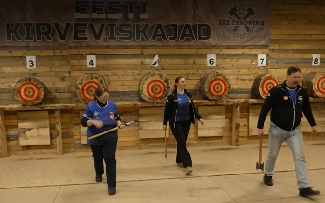 Local axe-thrower family wants to bring 2028 championship to Estonia | News