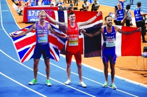 Seventh heaven for Norway’s Ingebrigtsen as Mahuchikh and Bol also shine at Euro indoors