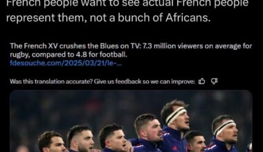 Ignore the racist part. Is it true the French and becoming English?