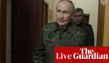 Ukraine war live: Russian operation in Kursk is in final stage, Kremlin claims, as US negotiators head to Moscow | World news