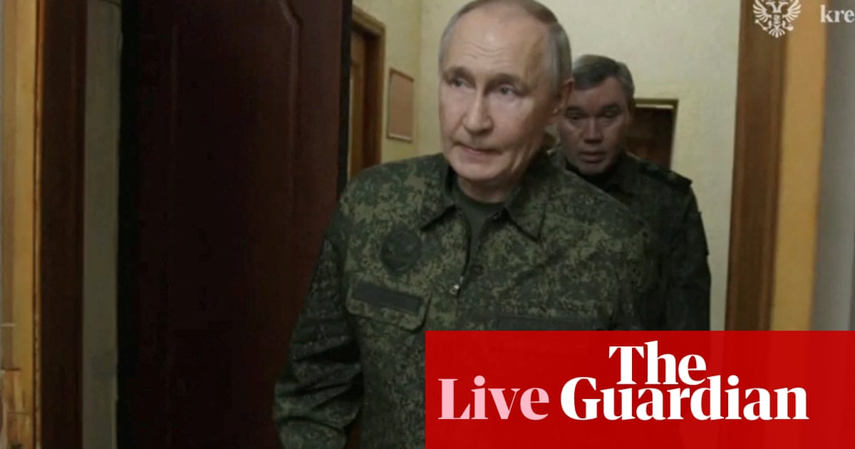 Ukraine war live: Russian operation in Kursk is in final stage, Kremlin claims, as US negotiators head to Moscow | World news