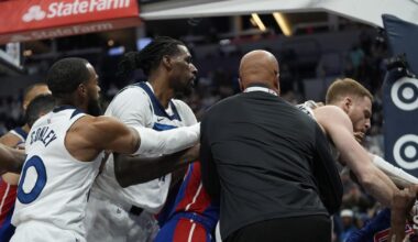 V ligi NBA zapele pesti, izključenih kar pet košarkarjev in dva trenerja #video