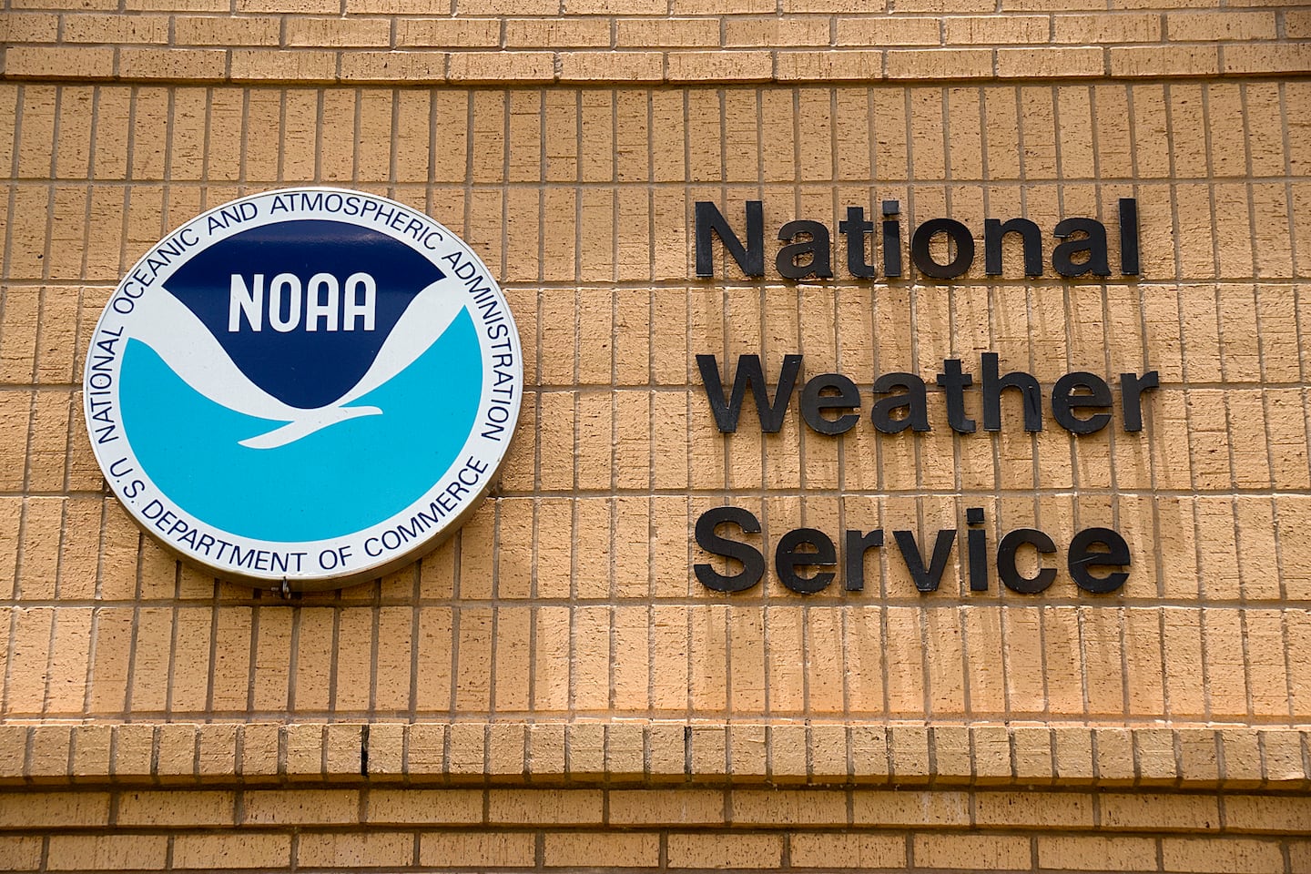 The National Weather Service monitoring station is seen in Brownville, Texas, May 23, 2014. 