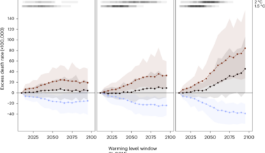 Net increase in temperature-related deaths under climate change in Europe