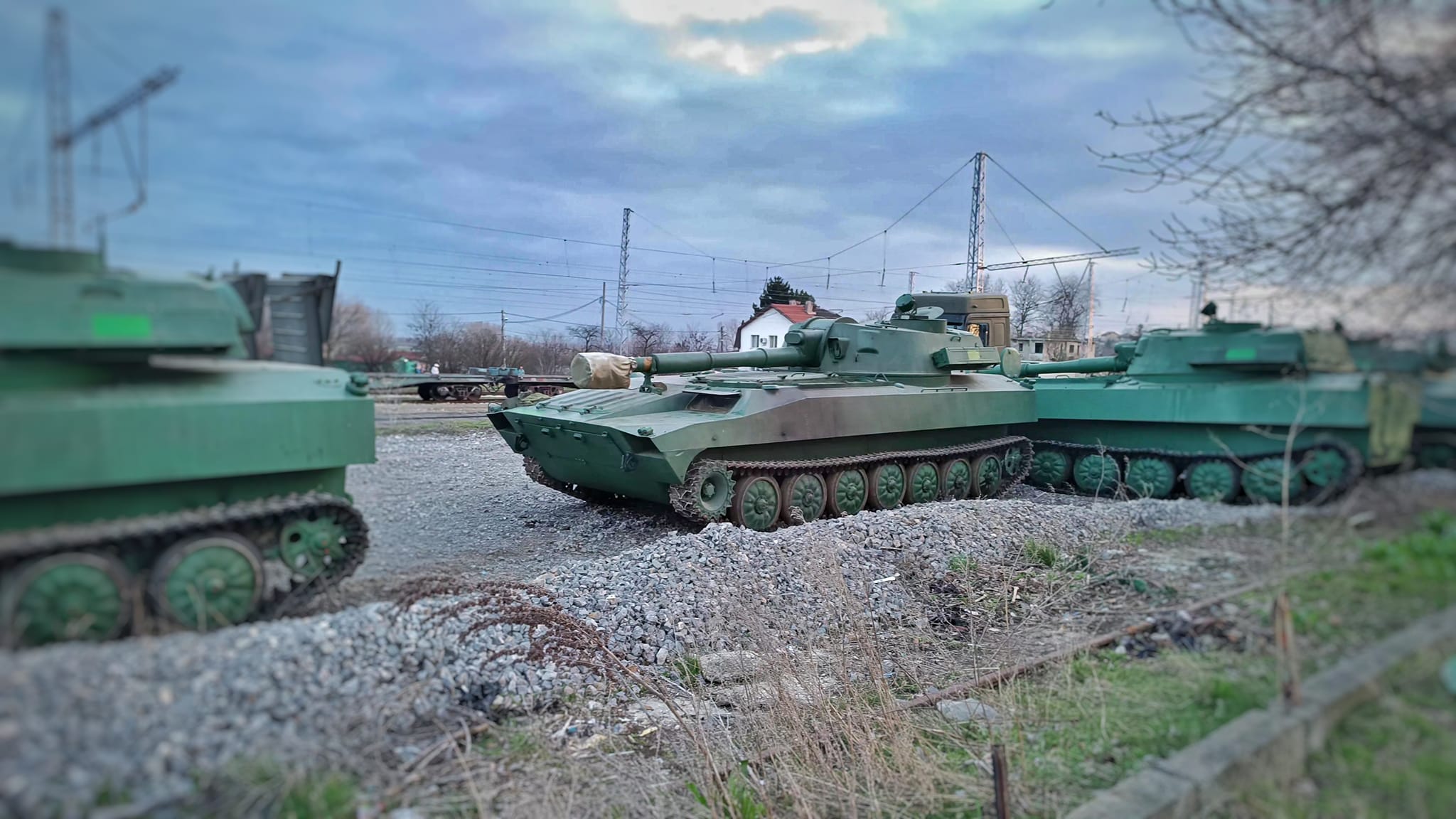 Самохідні артилерійські установки 2С1 «Гвоздика» в Болгарії. Лютий 2024. Фото: Цветан Александров