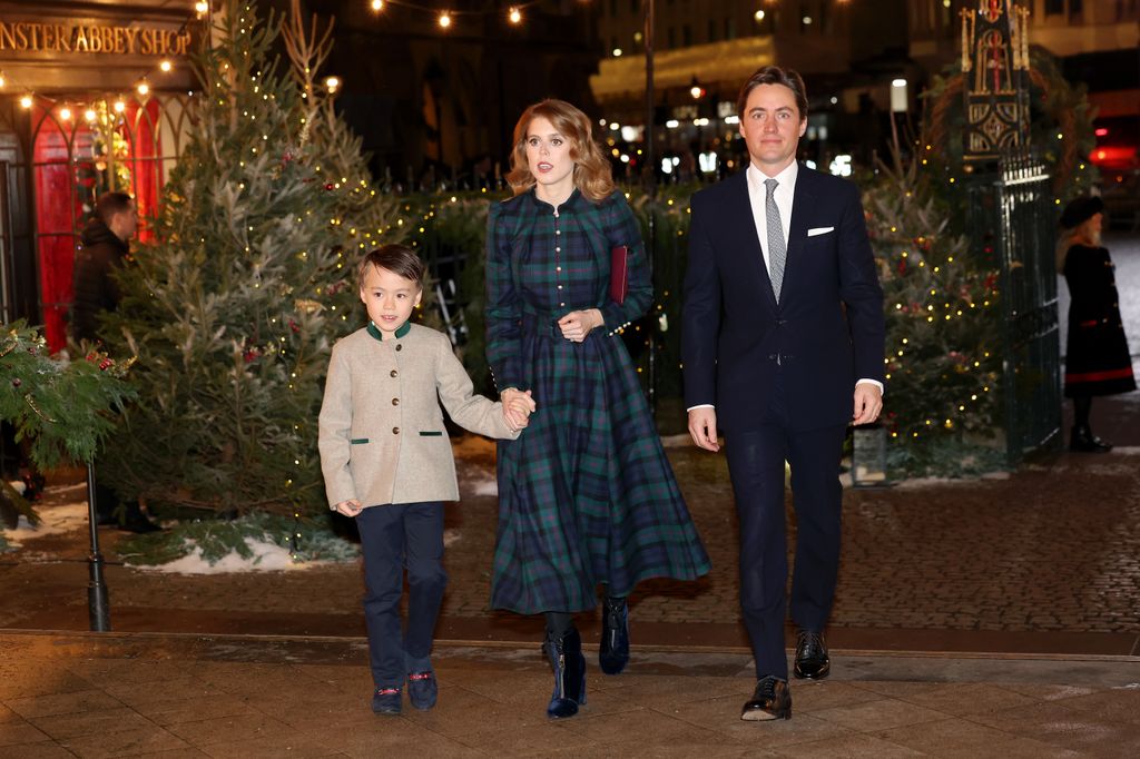Princess Beatrice, Edoardo Mapelli Mozzi and Christopher Woolf attend Christmas concert