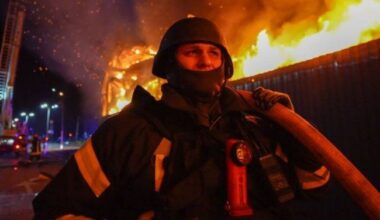 Civil infrastructure in flames - aftermath of Russian strikes on Odesa