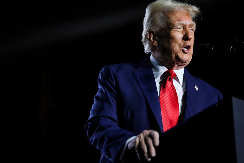 President Donald Trump speaks at an event about the economy in Las Vegas on Jan. 25, 2025.