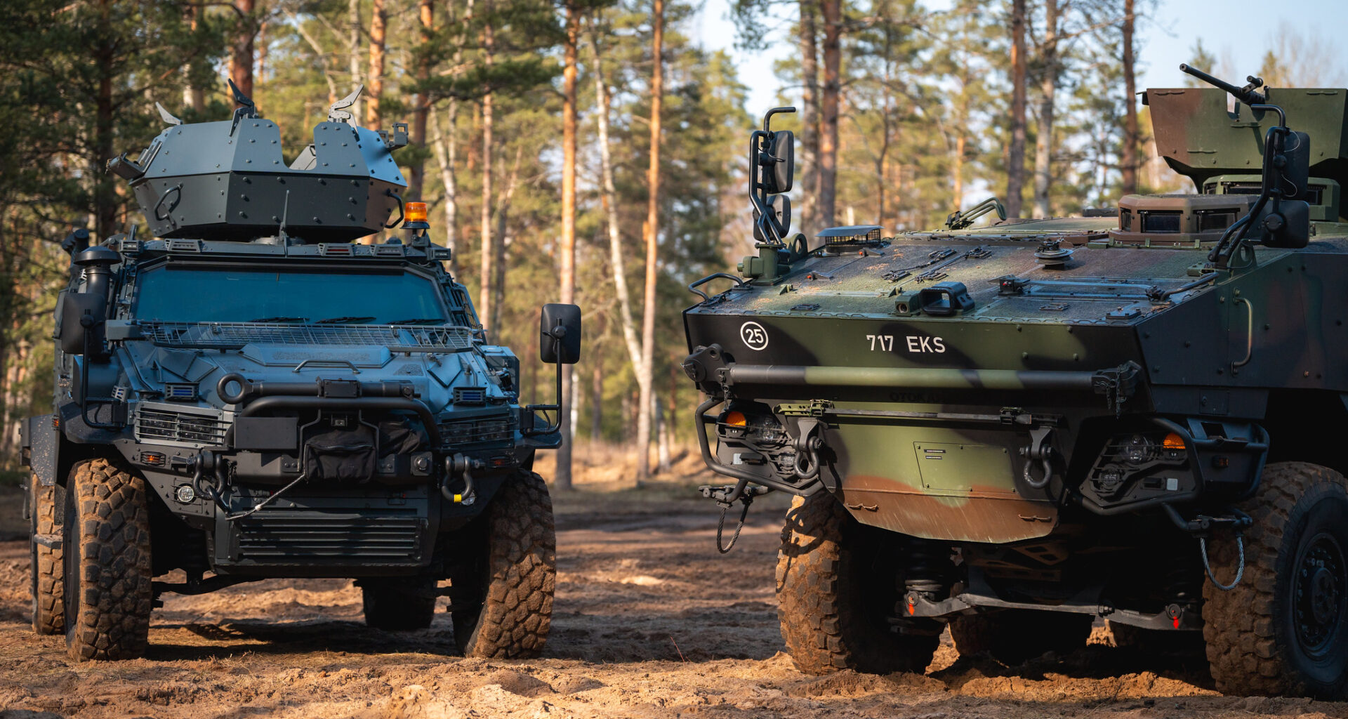 New armoured vehicles acquired from Turkey for the Estonian Defence Forces. Photo by Kermo Pastarus.
