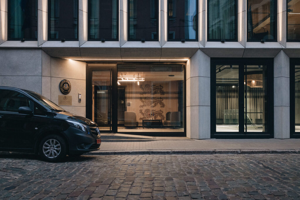 The exterior of the new Estonian embassy in Riga, Latvia. Photo by Tõnu Tunnel, the Estonian foreign ministry.