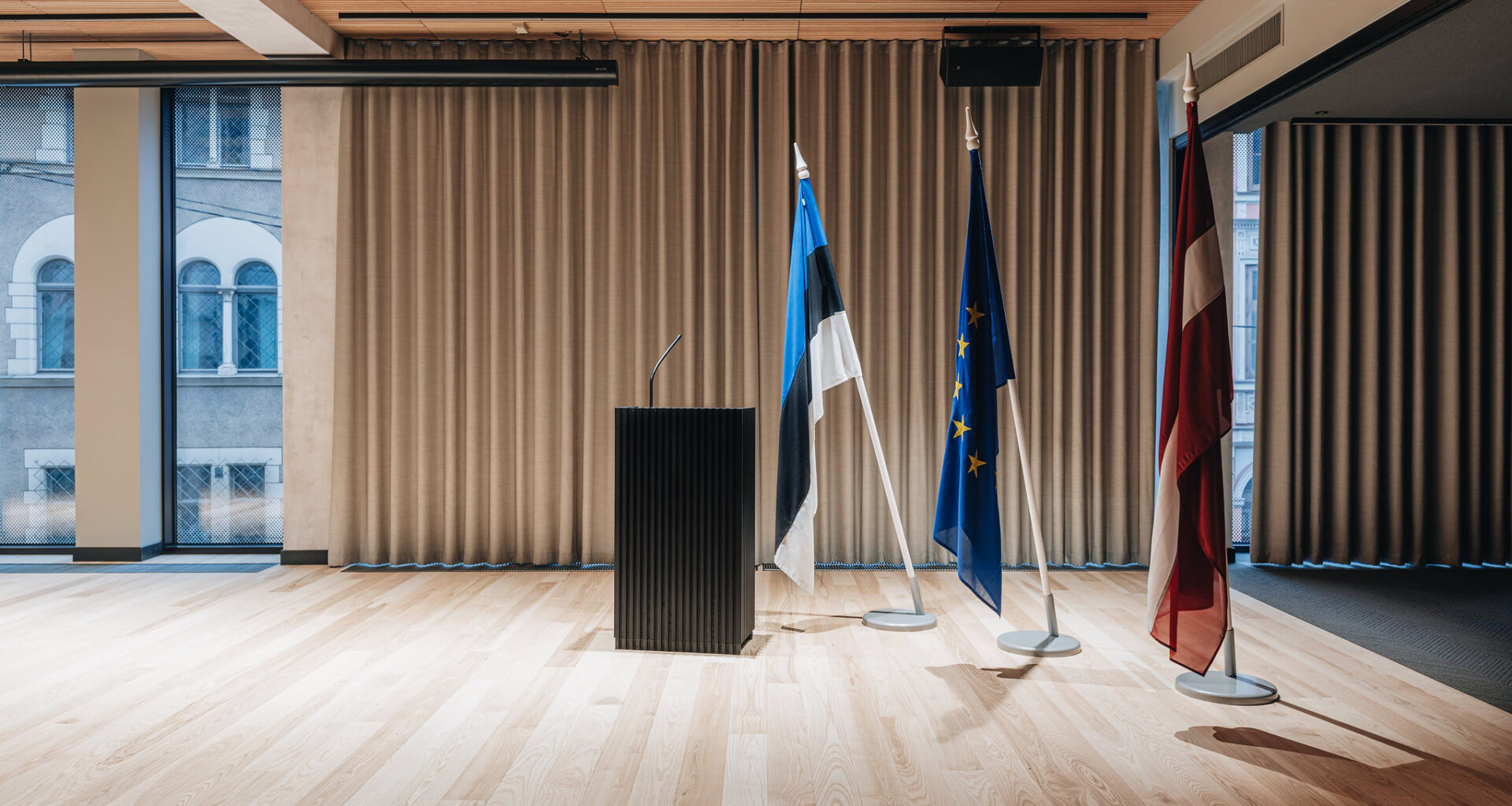 Inside the new Estonian embassy in Riga, Latvia. Photo by Tõnu Tunnel, the Estonian foreign ministry.