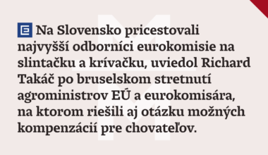 Na Slovensko pricestovali najvyšší odborníci eurokomisie na slintačku a krívačku