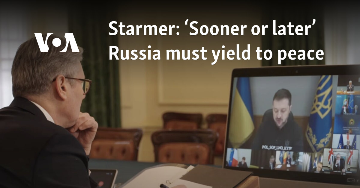‘Sooner or later’ Russia must yield to peace