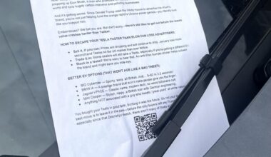Left on a Tesla in London today