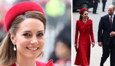 Princess Kate wows in red as she joins Prince William for Commonwealth | Royal | News