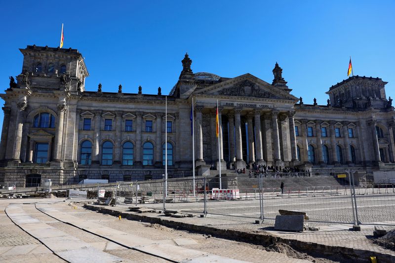FILE PHOTO: A view shows the Reichstag building, the seat of the German parliament, the Bundestag, in Berlin,