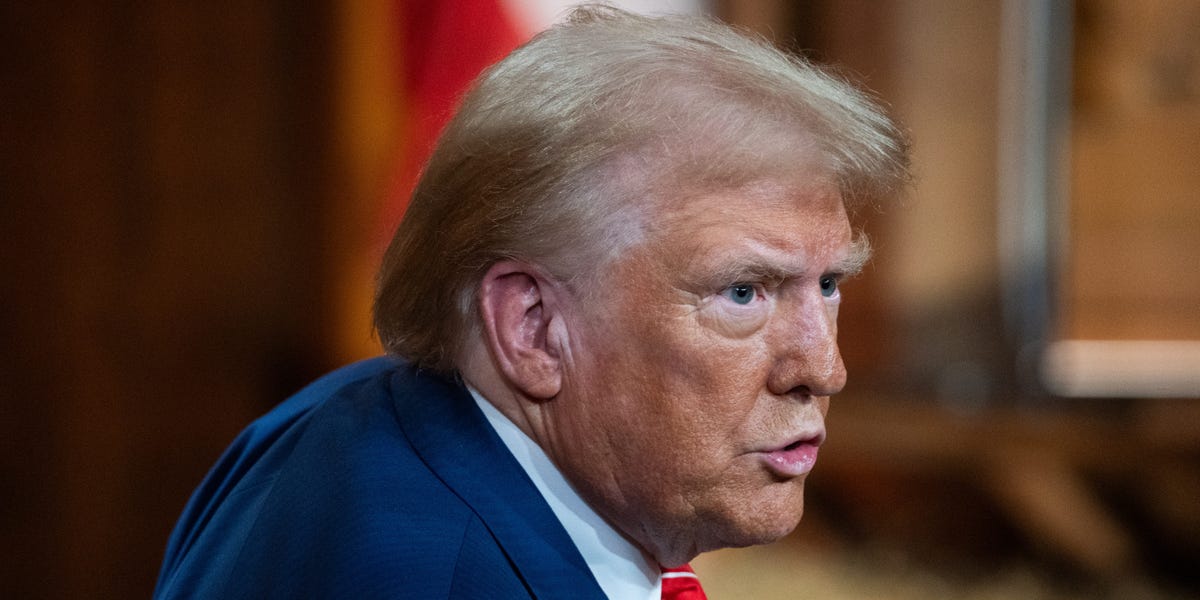 Trump Says US Faces 'Transition Period," Does Not Rule Out a Recession