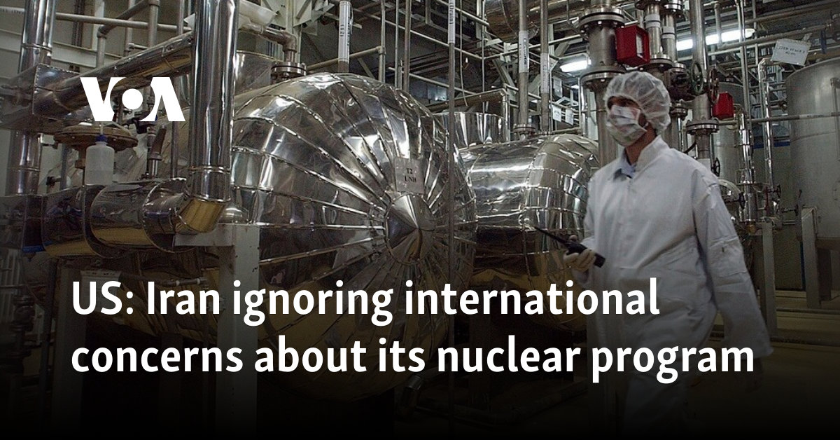 Iran ignoring international concerns about its nuclear program