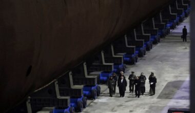 North Korea unveils work on nuclear-powered submarine for the first time