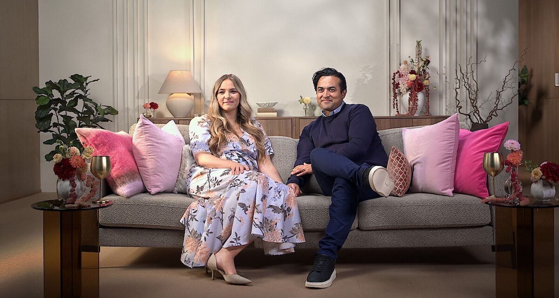 Amanda and Sergio in Love is Blind: Sweden (Image via Netflix)