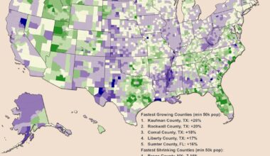 [OC] Population Change from 2020 to 2023 by US County