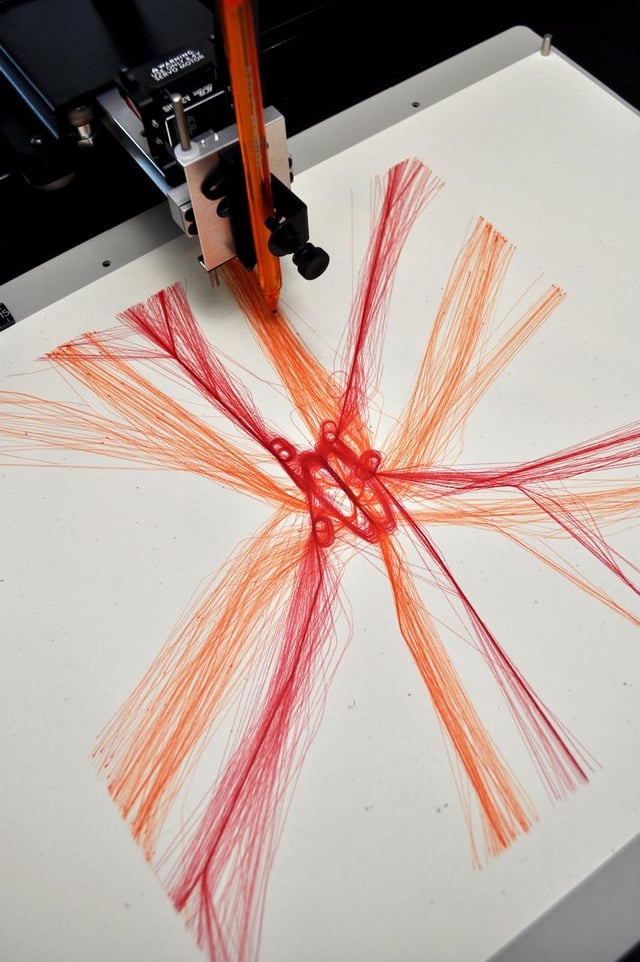 Pen Plotting Air Traffic at Heathrow London Airport