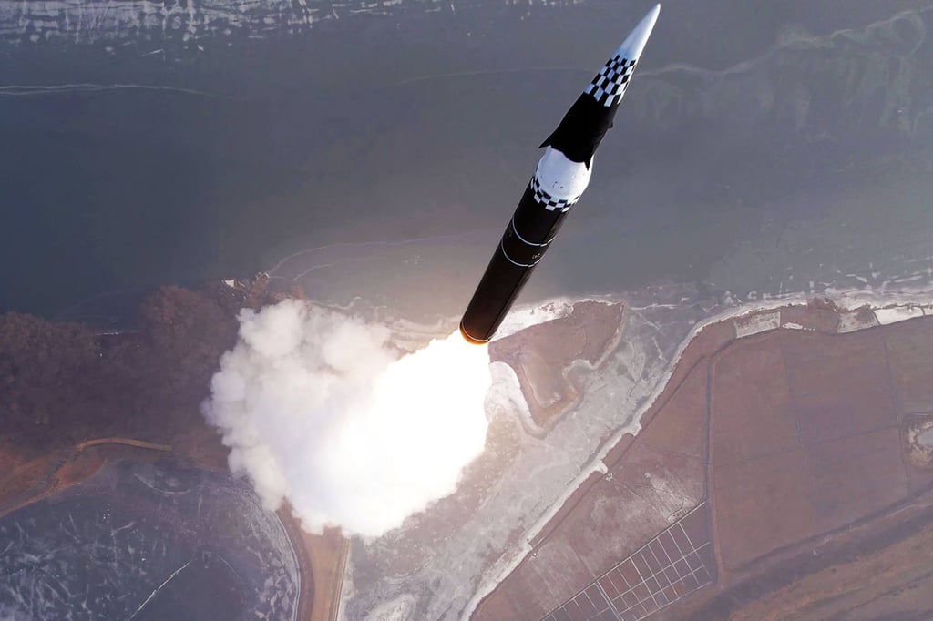The launch of what North Korean state media said was a new hypersonic missile system in January. Photo: KCNA via KNS/AFP The launch of what North Korean state media said was a new hypersonic missile system in January. Photo: KCNA via KNS/AFP