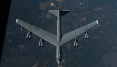 A B-52 Stratofortress assigned to the 2nd Bomb Wing, Barksdale Air Force Base, Louisiana.