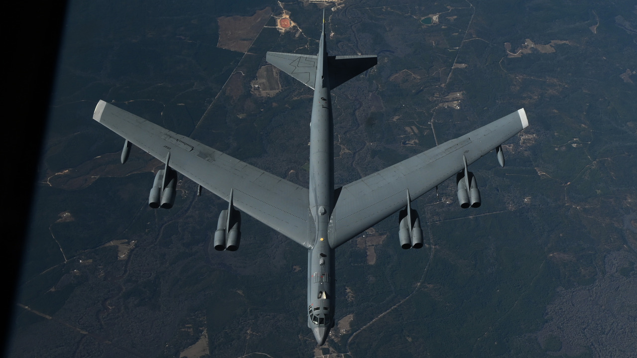 A B-52 Stratofortress assigned to the 2nd Bomb Wing, Barksdale Air Force Base, Louisiana.