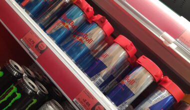 You know you're in a rough area when the Red Bulls have security tags