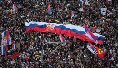 Rassemblement historique contre la corruption à Belgrade