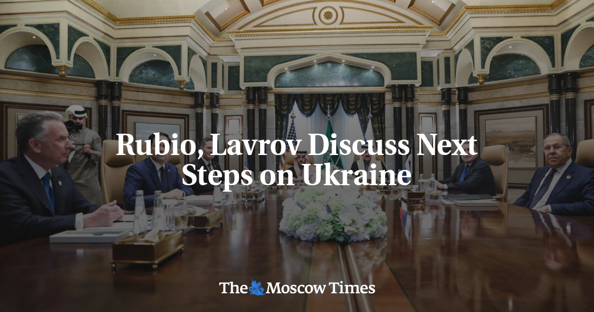 Rubio, Lavrov Discuss Next Steps on Ukraine