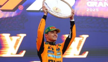 Lando Norris mastered treacherous, changing conditions in a dramatic, incident-packed race to beat Max Verstappen and win the Australian Grand Prix.