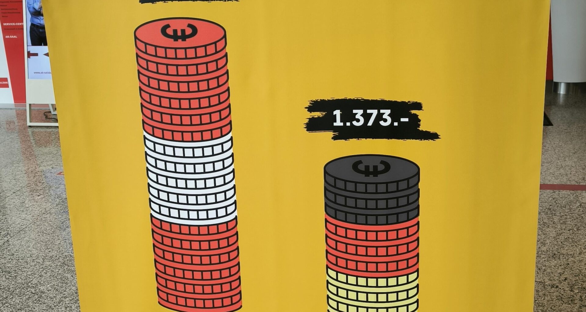 Da gehe ich als deutscher Grenzgänger in die Arbeiterkammer und sehe das: