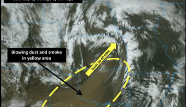 Dept. of Environment issues warning as wind, wildfire debris kicks up dust in Kansas